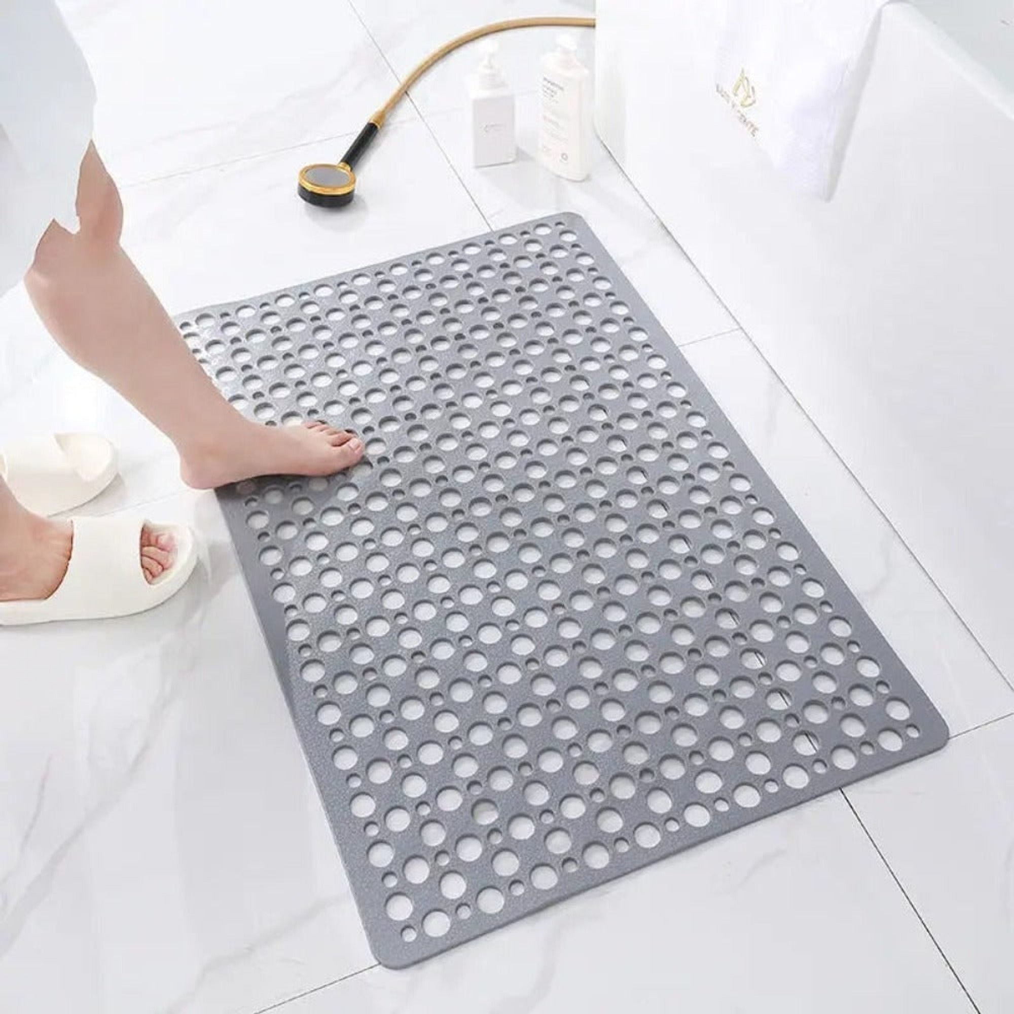 Secure Shower Mat With Efficient Water Drainage System That Stays In Place - Image 2