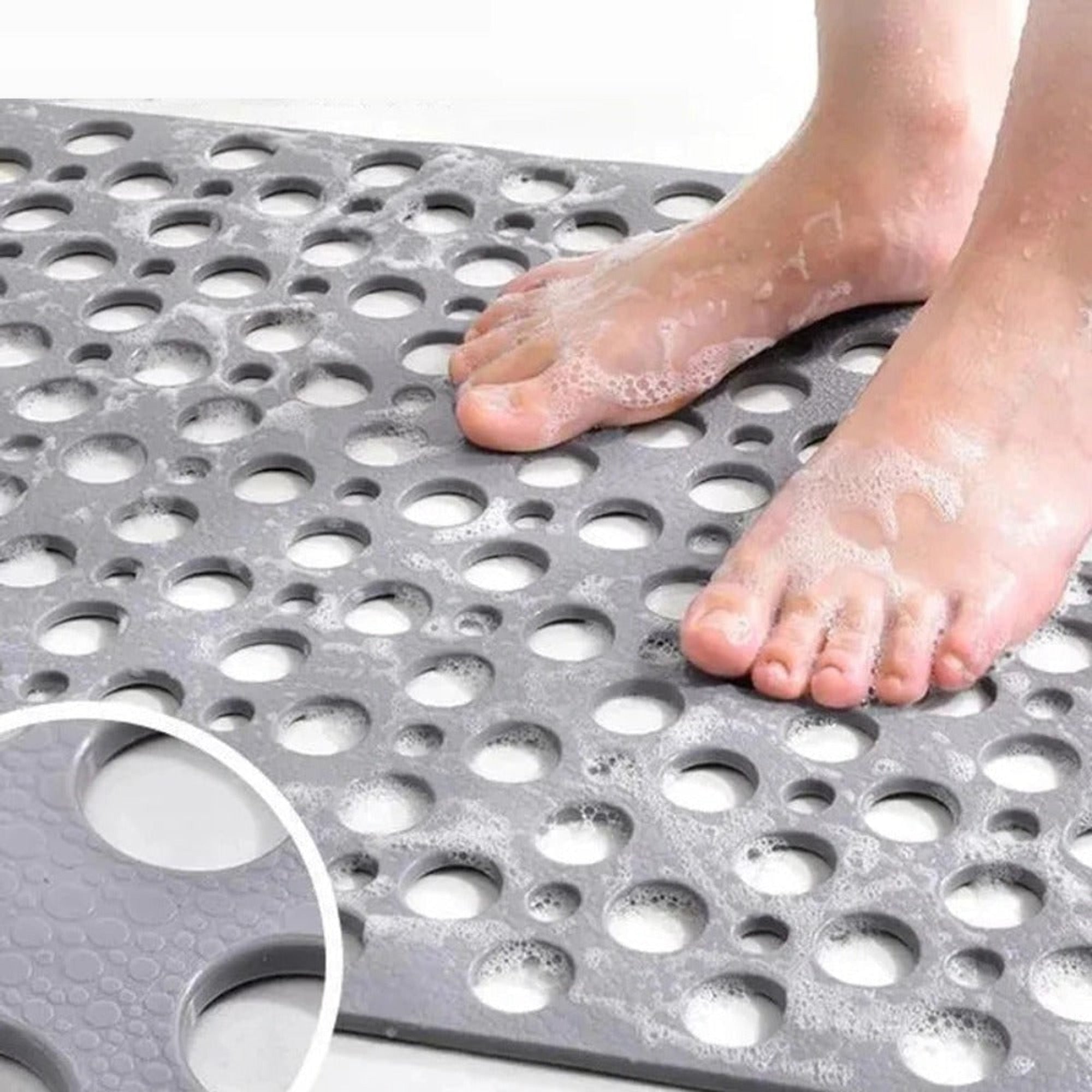 Secure Shower Mat With Efficient Water Drainage System That Stays In Place - Image 4