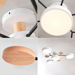 Semi Flush Chandelier Modern Iron Acrylic LED - Image 27