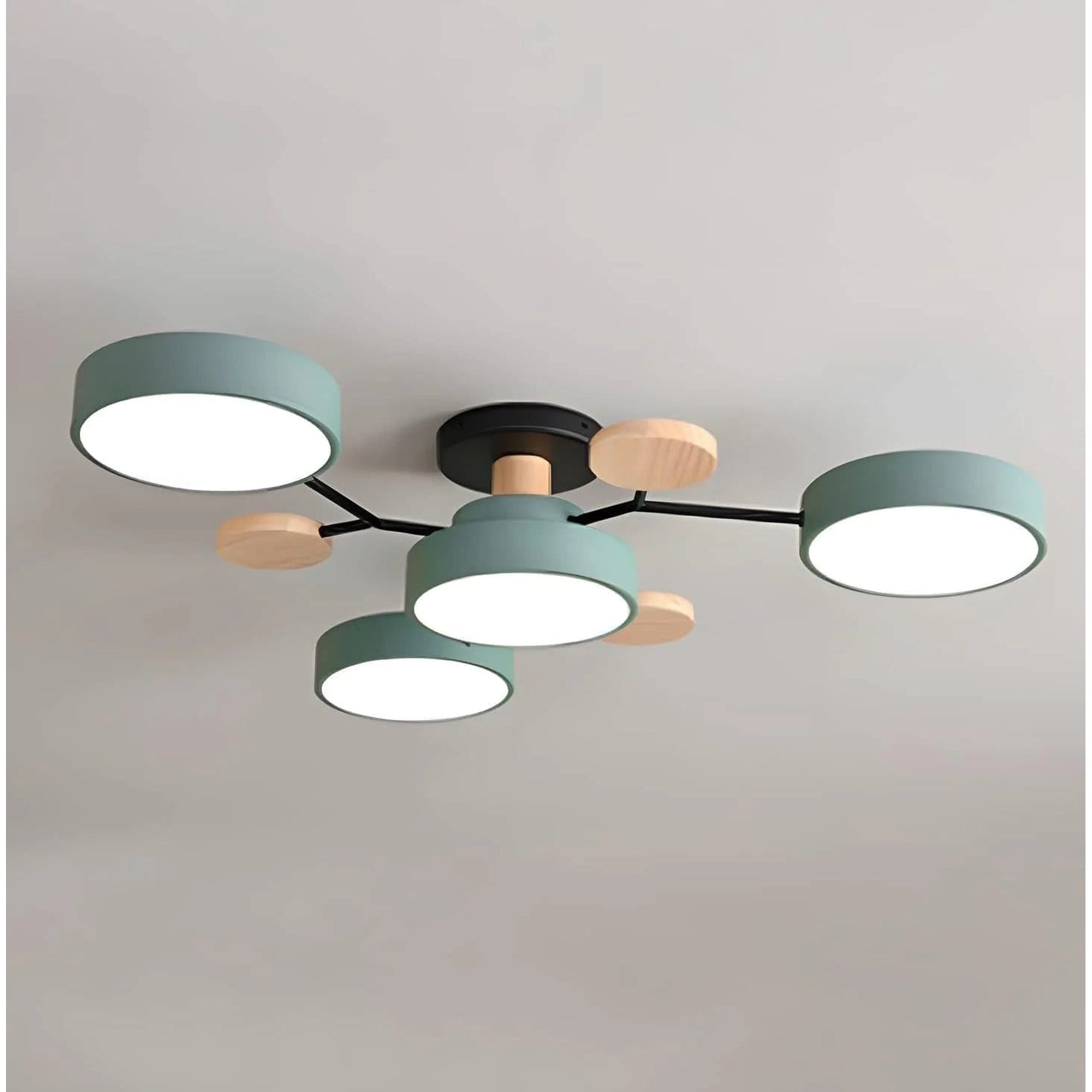Semi Flush Chandelier Modern Iron Acrylic LED - Image 43