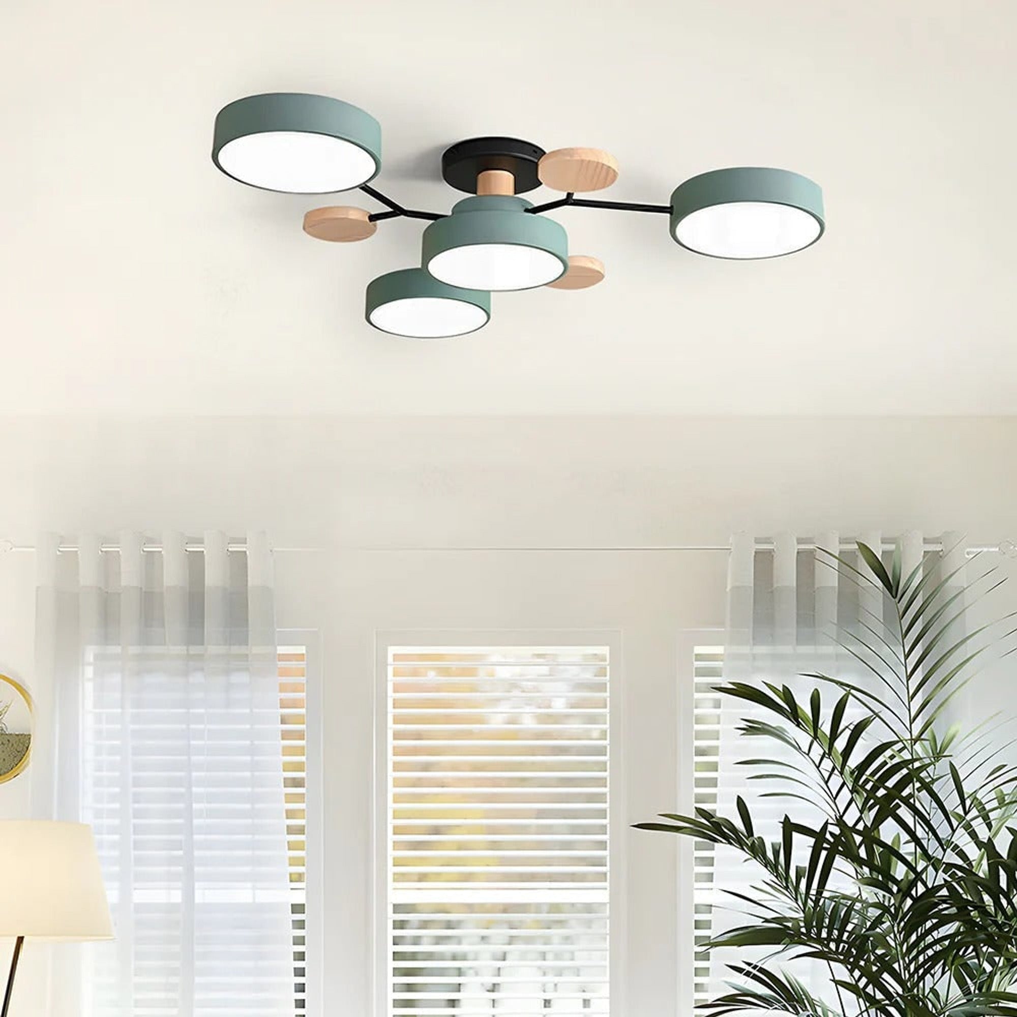 Semi Flush Chandelier Modern Iron Acrylic LED - Image 6