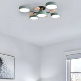 Semi Flush Chandelier Modern Iron Acrylic LED - Image 8