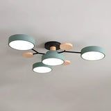 Semi Flush Chandelier Modern LED Ceiling Light With Acrylic Iron - Image 2