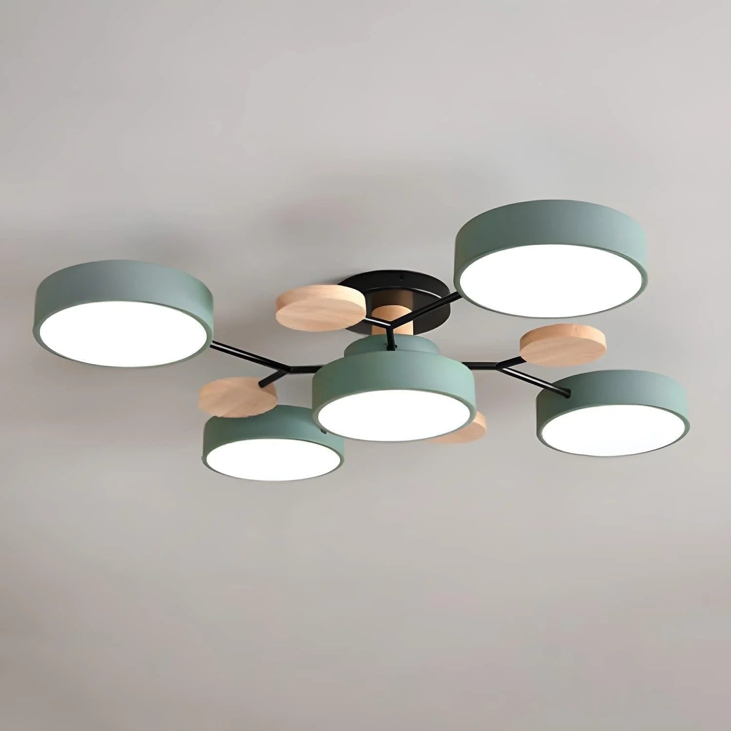Semi Flush Chandelier Modern LED Ceiling Light With Acrylic Iron - Image 7