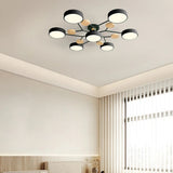 Semi Flush Chandelier Modern LED Ceiling Light With Acrylic Iron - Image 41
