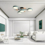 Semi Flush Chandelier Modern LED Ceiling Light With Acrylic Iron - Image 4