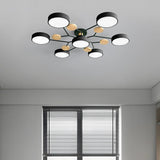 Semi Flush Chandelier Modern LED Ceiling Light With Acrylic Iron - Image 42