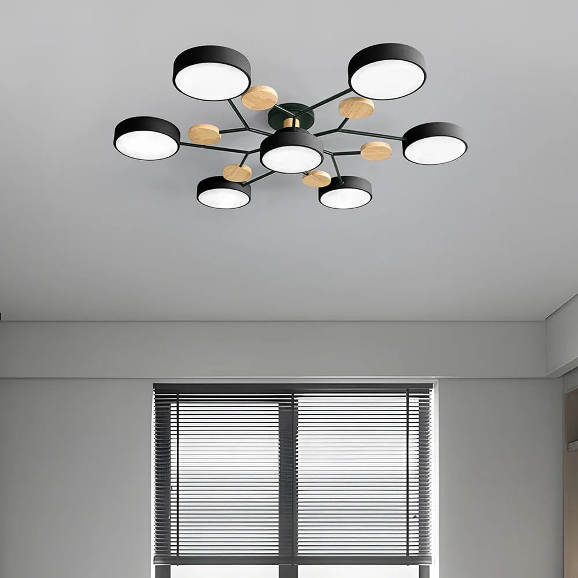Semi Flush Chandelier Modern LED Ceiling Light With Acrylic Iron - Image 42