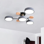 Semi Flush Chandelier Modern LED Ceiling Light With Acrylic Iron - Image 14