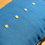 Set Of Two Cotton Floral Pillowcases With Buttoned Back - Image 3