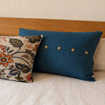 Set Of Two Cotton Floral Pillowcases With Buttoned Back - Image 4