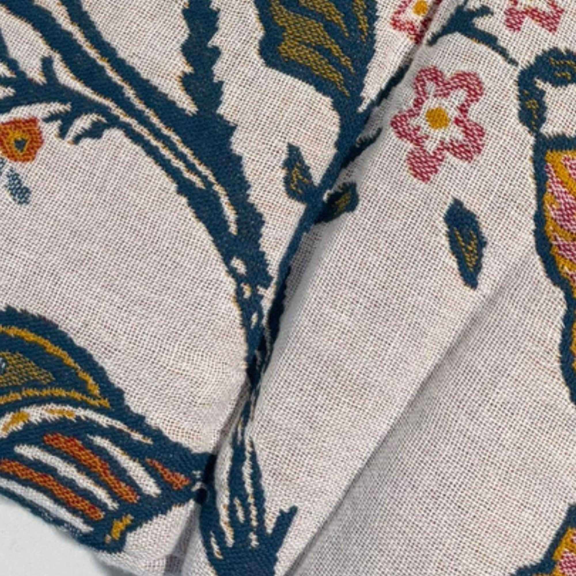Set Of Two Cotton Floral Pillowcases With Buttoned Back - Image 6