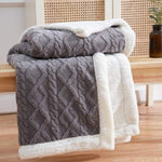 Sherpa Weighted Blanket With Evenly Distributed Fill - Image 1