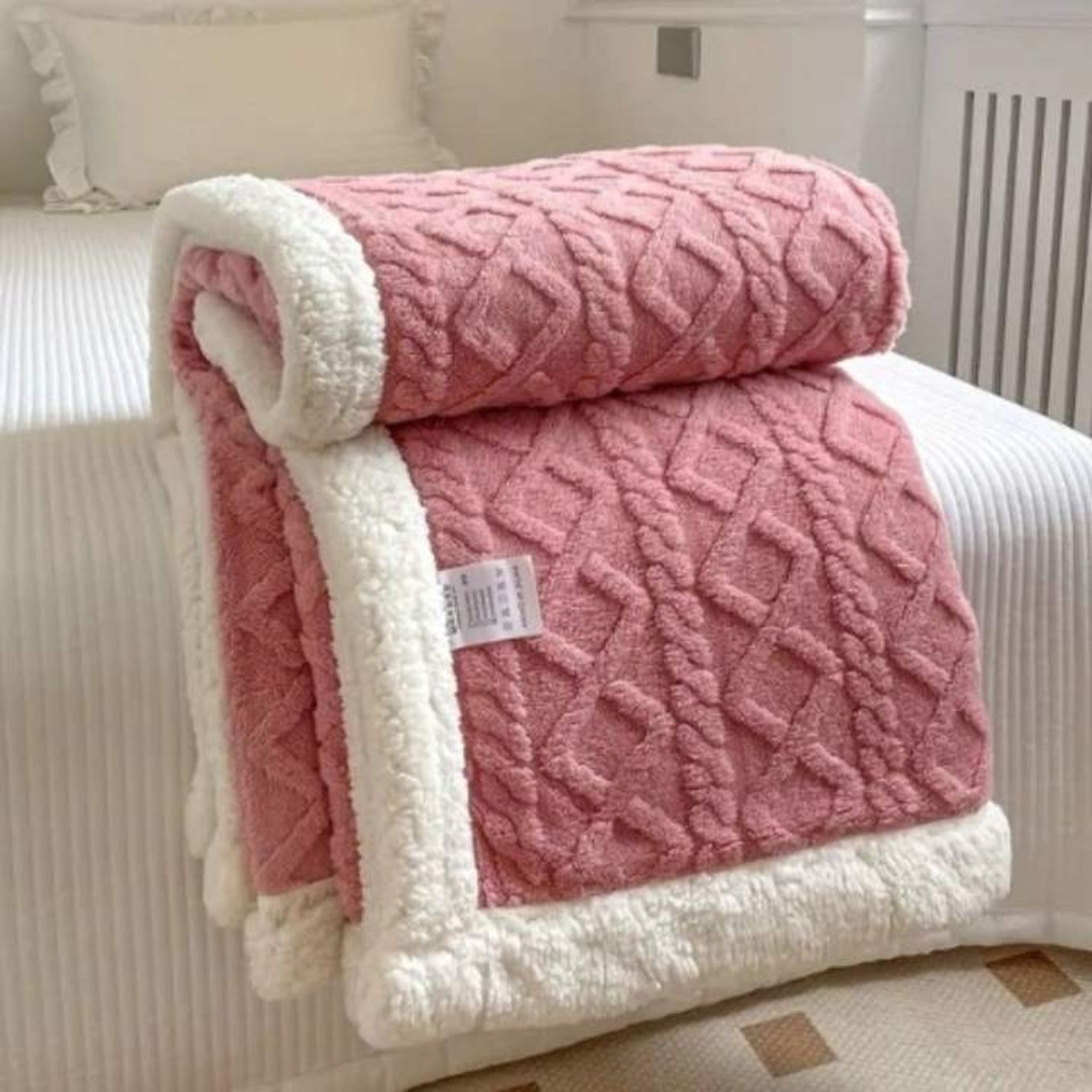 Sherpa Weighted Blanket With Evenly Distributed Fill - Image 6
