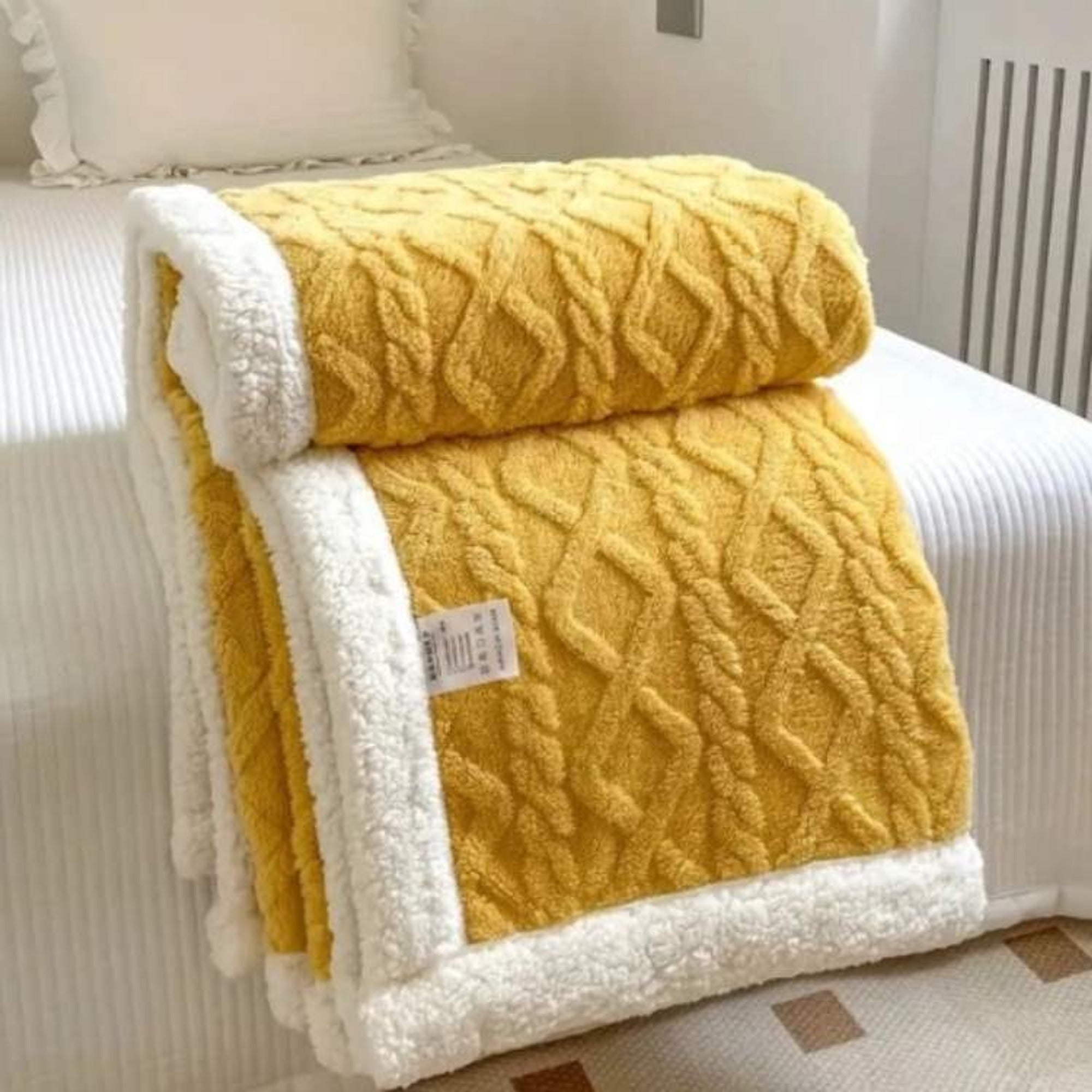 Sherpa Weighted Blanket With Evenly Distributed Fill - Image 7