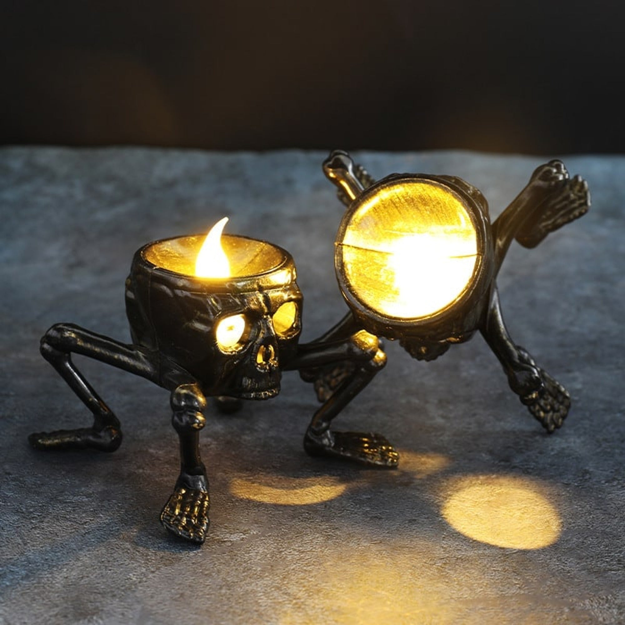 Skeleton Hand Resin Halloween Candlelight With Battery Operated LED Candles - Image 5