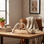 Skeleton Shelf Halloween Table Decorations With Heart-Shaped Hands - Image 1