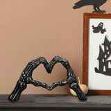Skeleton Shelf Halloween Table Decorations With Heart-Shaped Hands - Image 3