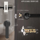 Smart Door Lock With Bluetooth App Control Fingerprint And Key Access - Image 7