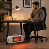 Smart Infrared Space Heater With Intelligent Thermostat Electric Fan For Fast Efficient Home And Office Heating - Image 12