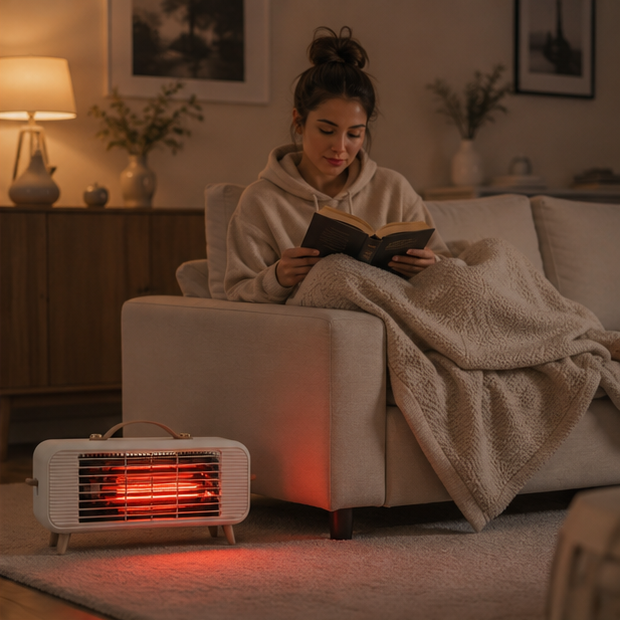 Smart Infrared Space Heater With Intelligent Thermostat Electric Fan For Fast Efficient Home And Office Heating - Image 8