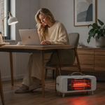 Smart Infrared Space Heater With Intelligent Thermostat Electric Fan For Fast Efficient Home And Office Heating - Image 9