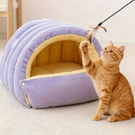 Snugden Enclosed Cat Bed For Warmth And Security With Arctic Fleece Lining - Image 7