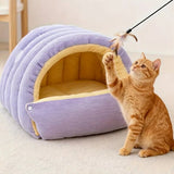 Snugden Enclosed Cat Bed For Warmth And Security With Arctic Fleece Lining - Image 7