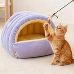 Snugden Enclosed Cat Bed For Warmth And Security With Arctic Fleece Lining - Image 4