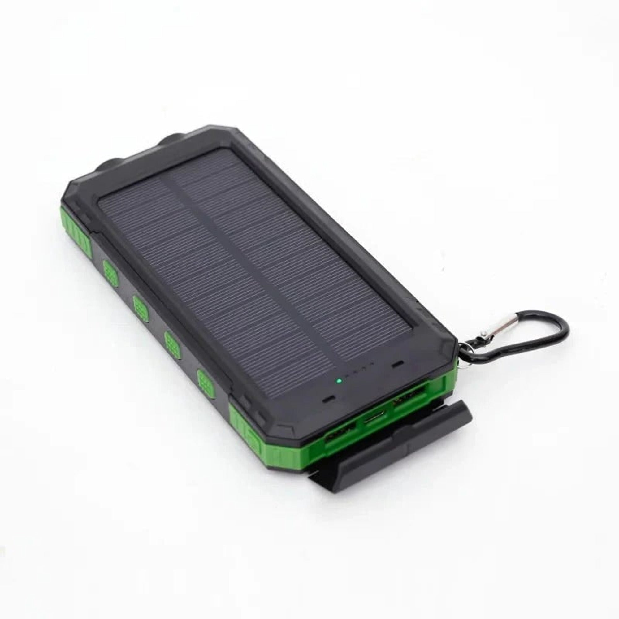 Solar Charger Power Bank With Dual USB Ports IP44 Waterproof And LED Flashlight - Image 3