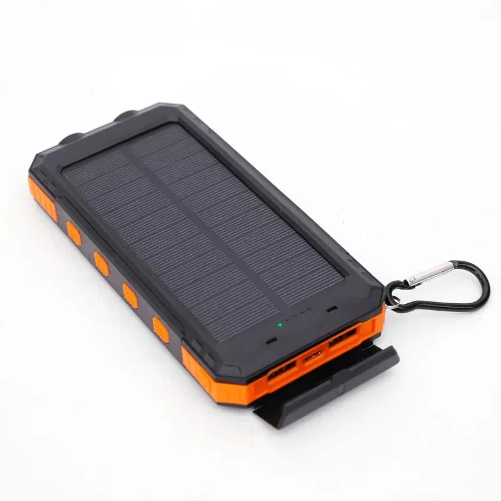 Solar Charger Power Bank With Dual USB Ports IP44 Waterproof And LED Flashlight - Image 4