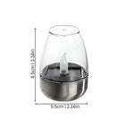 Solar Flameless Candle Dome-shaped Glass Waterproof LED - Image 2