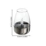 Solar Flameless Candle Dome-shaped Glass Waterproof LED - Image 2