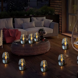Solar Flameless Candle Dome-shaped Glass Waterproof LED - Image 5