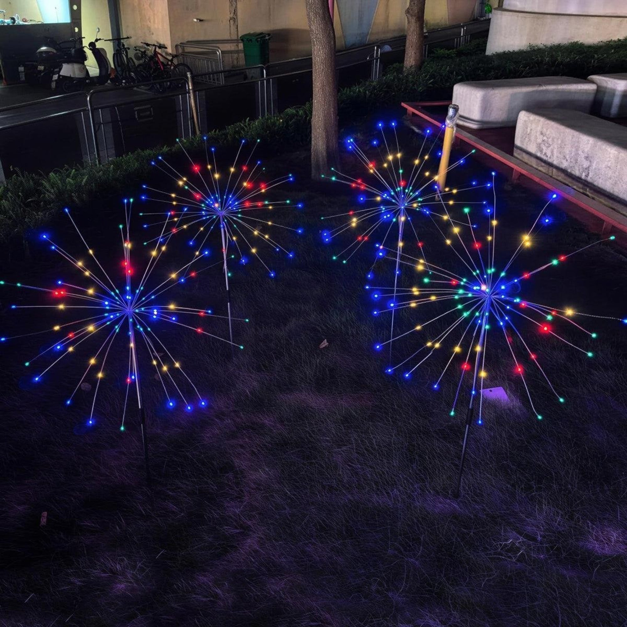 Solar Garden Fairy Lights Outdoor Firework Stake For Yard With Enchanting Illumination - Image 2