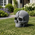 Solar Garden Light Skull Polyresin Warm White LED Outdoor Decoration - Image 4