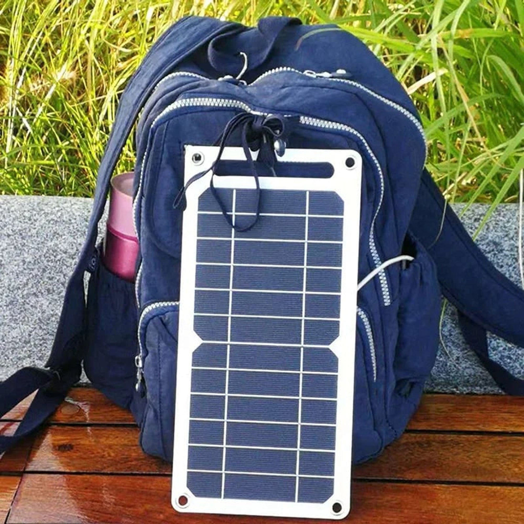 Solar Panel Charger With Portable USB Battery Waterproof 6W Monocrystalline - Image 1