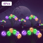 Solar Powered Halloween Pathway Decorations With Multi-Color Stakes - Image 2