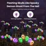 Solar Powered Halloween Pathway Decorations With Multi-Color Stakes - Image 6