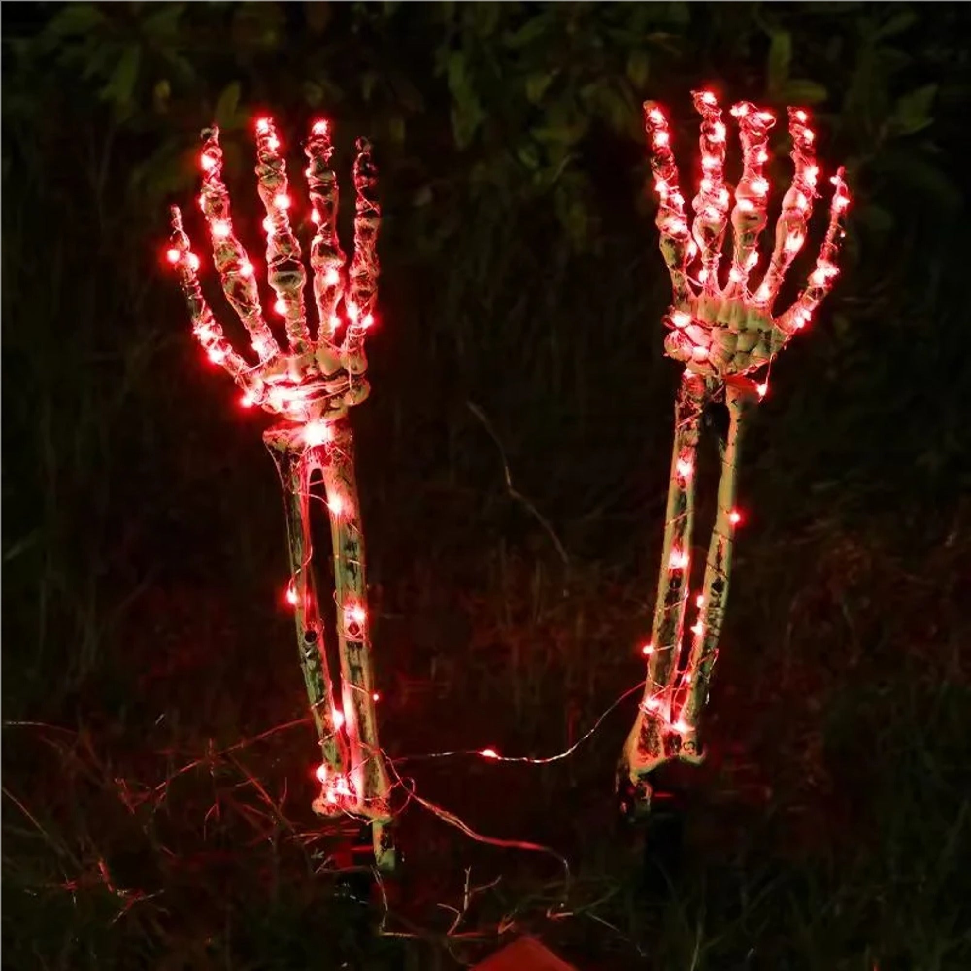 Solar Skeleton Hand Lights Outdoor Halloween Garden Decoration Powered Lighting Automatic Operation Weather-Resistant Construction - Image 3