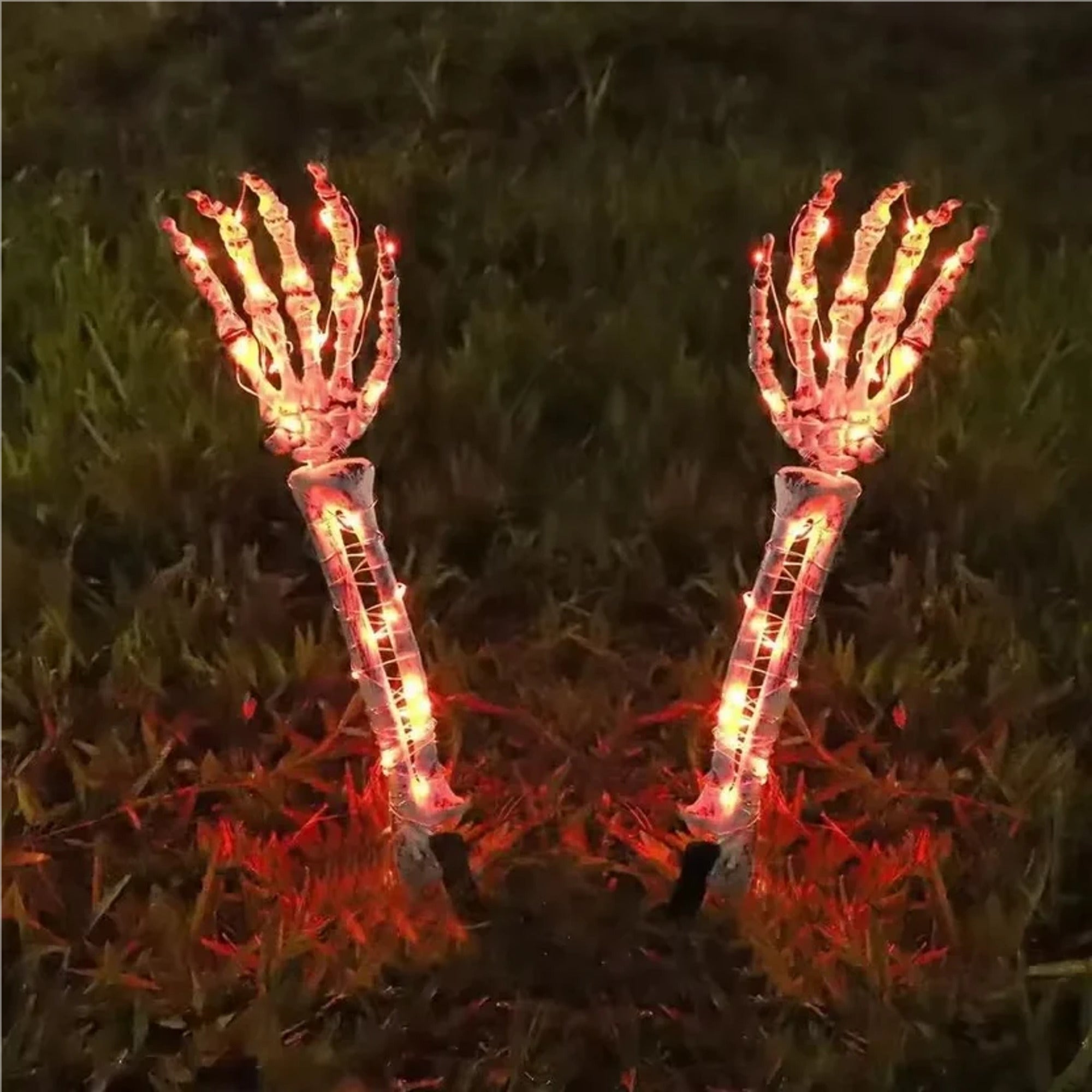 Solar Skeleton Hand Lights Outdoor Halloween Garden Decoration Powered Lighting Automatic Operation Weather-Resistant Construction - Image 8