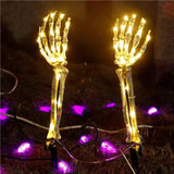 Solar Skeleton Hand Lights Outdoor Halloween Garden Decoration Powered Lighting Automatic Operation Weather-Resistant Construction - Image 6