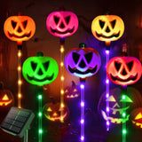 Solar Stake Halloween Pathway Decorations With Colour-Changing Pumpkin Lights - Image 5