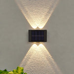 Solar Wall Lights Black Plastic Motion-Activated V-Shaped - Image 3