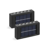 Solar Wall Lights Black Plastic Motion-Activated V-Shaped - Image 5