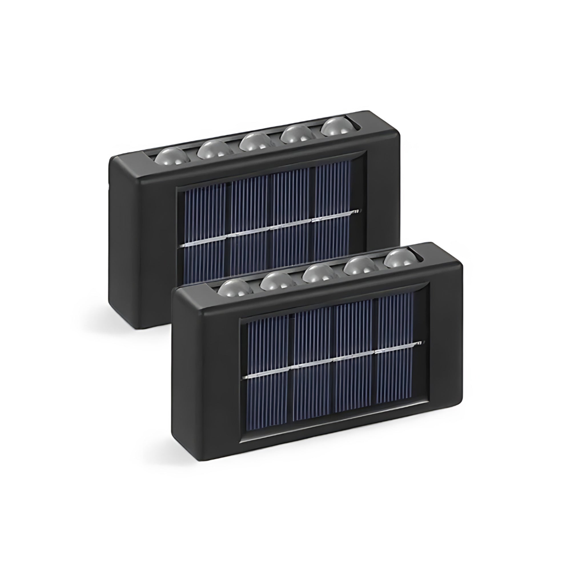 Solar Wall Lights Black Plastic Motion-Activated V-Shaped - Image 5