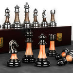Solid- Folding Chess Set With Board - Image 1