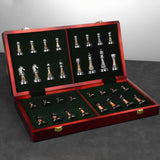 Solid- Folding Chess Set With Board - Image 6
