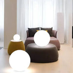 Modern PE Globe Outdoor Garden Light LED Rechargeable Lasson Living
