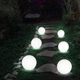 Modern PE Globe Outdoor Garden Light LED Rechargeable Lasson Living